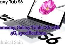 Samsung Galaxy Tablet S6 with 5G, specifications. Samsung Galaxy Tablet