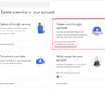 Delete Gmail account