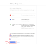 Delete Gmail account with Data