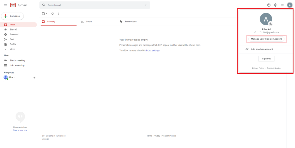 Gmail Profile