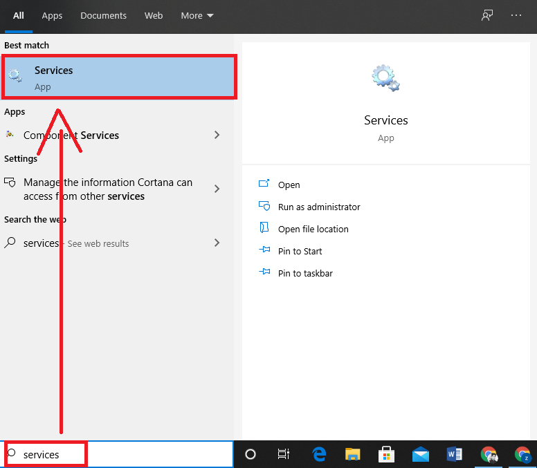 Windows 10 Services