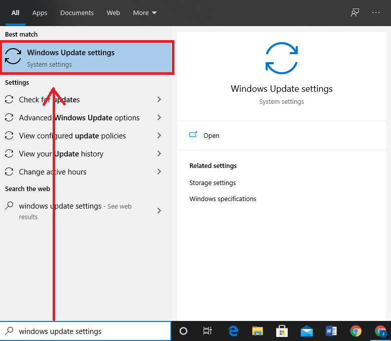 windows update settings