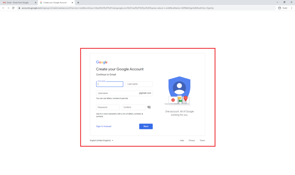 Gmail account